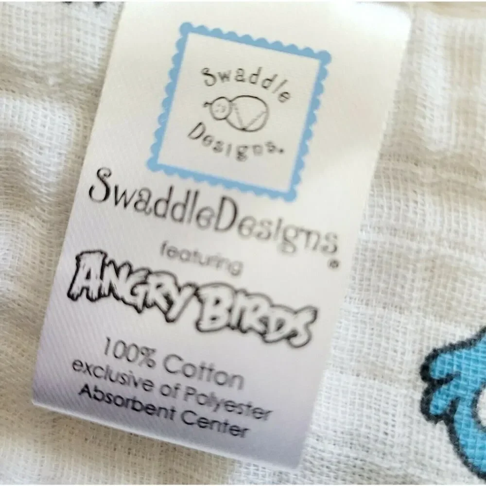 Angry Birds Swaddle Designs Baby Burpies Burp Cloths